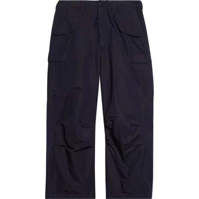 Beams Military Cotton & Nylon Oxford Cargo Pants In Blue