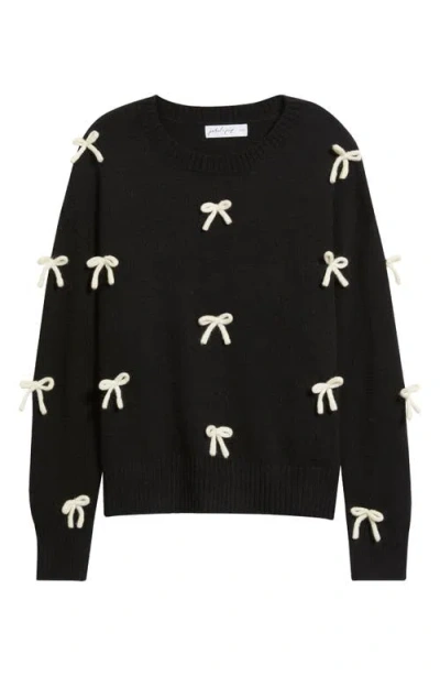 Petal And Pup Petal & Pup Voss Bow Sweater In Black