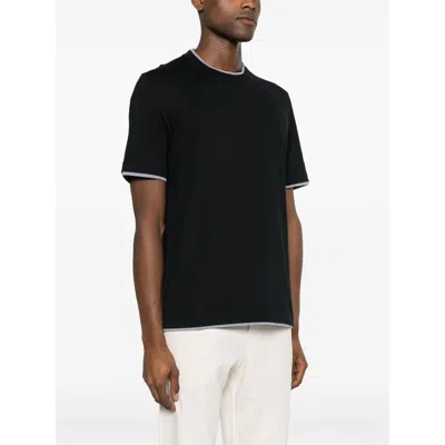 Brunello Cucinelli Black T-shirts & Vests - T-shirts Men In Black