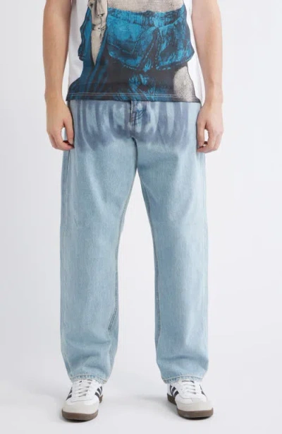 Icecream Fader Vanilla Fit Relaxed Wide Leg Jeans In Blue