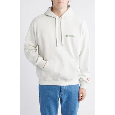 Icecream Display Graphic Hoodie In White