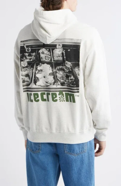 Icecream Display Graphic Hoodie In White