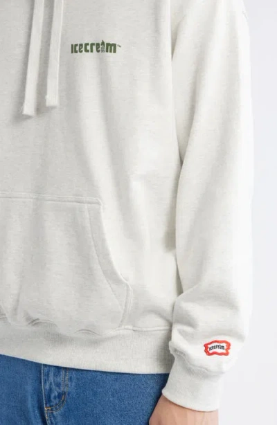 Icecream Display Graphic Hoodie In White