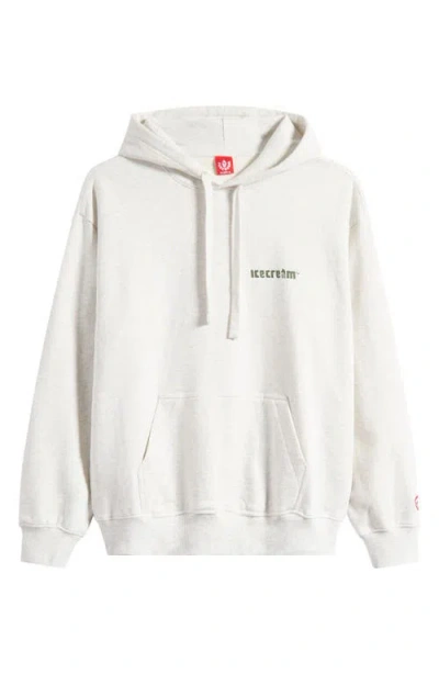 Icecream Display Graphic Hoodie In White