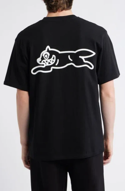 Icecream Outline Graphic Oversize T-shirt In Black