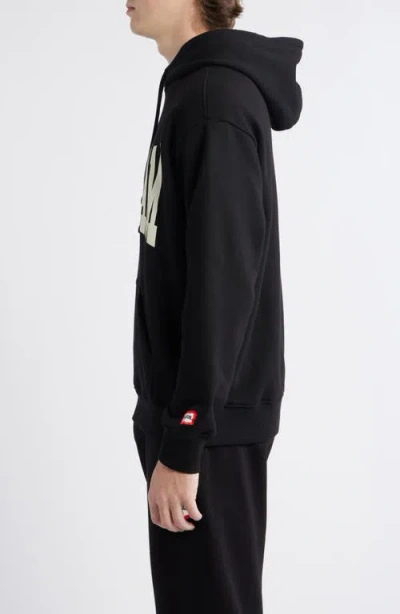 Icecream Crystal Graphic Hoodie In Black