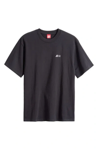 Icecream Outline Graphic Oversize T-shirt In Black