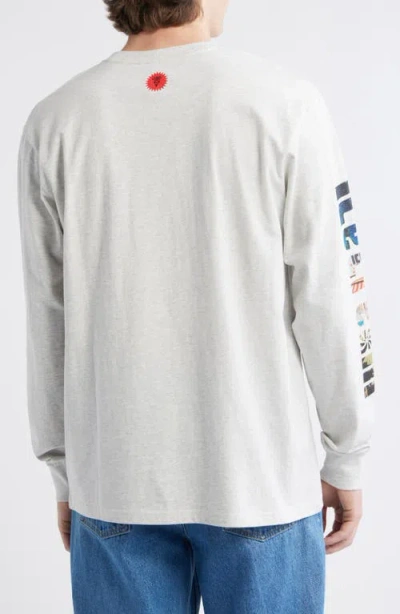 Icecream Cone Man Graphic Long Sleeve T-shirt In White