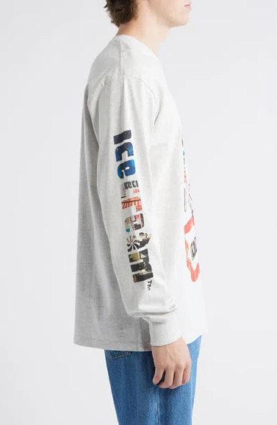 Icecream Cone Man Graphic Long Sleeve T-shirt In White