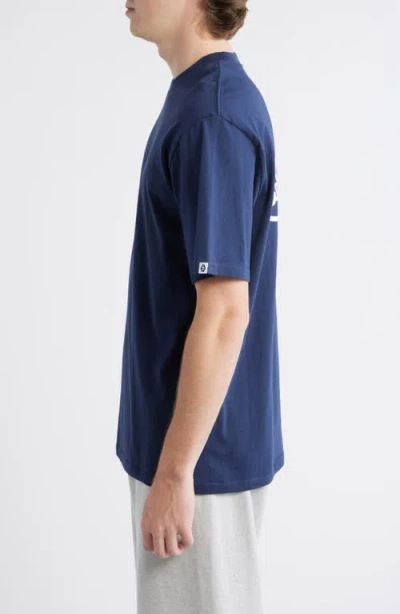 Icecream Outline Graphic Oversize T-shirt In Blue