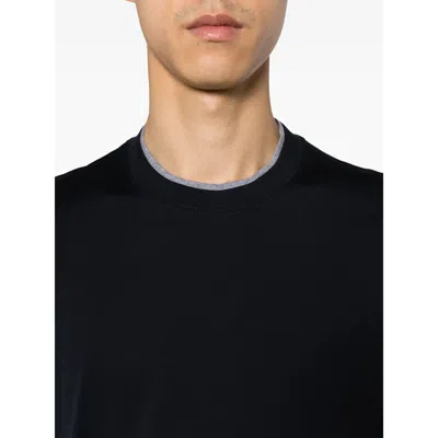Brunello Cucinelli Black T-shirts & Vests - T-shirts Men In Blue