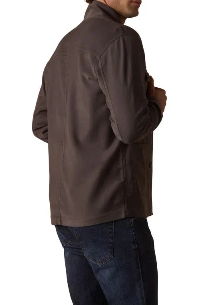 The Normal Brand Comfort Terry Cloth Chore Coat In Brown