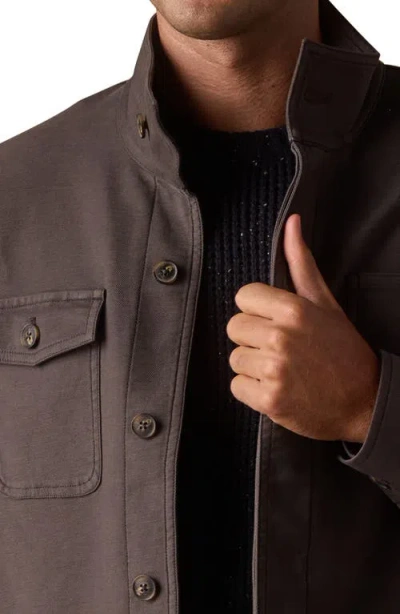 The Normal Brand Comfort Terry Cloth Chore Coat In Brown