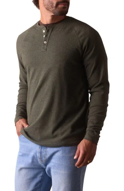 The Normal Brand Puremeso Everyday Henley In Green
