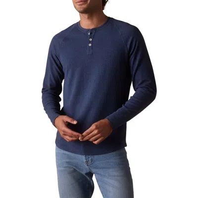 The Normal Brand Puremeso Everyday Henley In Blue