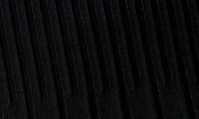 Marciano Janet Long Sleeve Rib Sweater Dress In Black