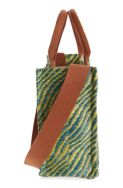 Marni Small Logo Basket Bag In Green