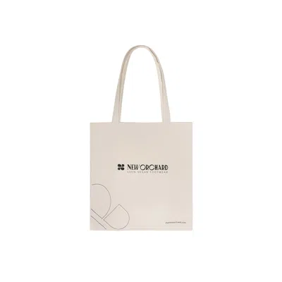 New Orchard Women's Vegan Cotton Tote Bag / White In White