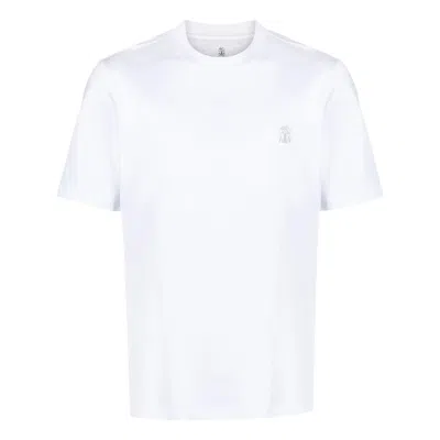 Brunello Cucinelli Cotton Piqué Polo In White
