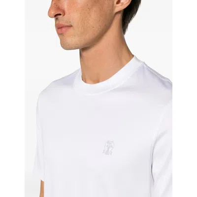 Brunello Cucinelli Cotton Piqué Polo In White