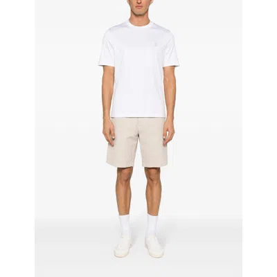 Brunello Cucinelli Cotton Piqué Polo In White