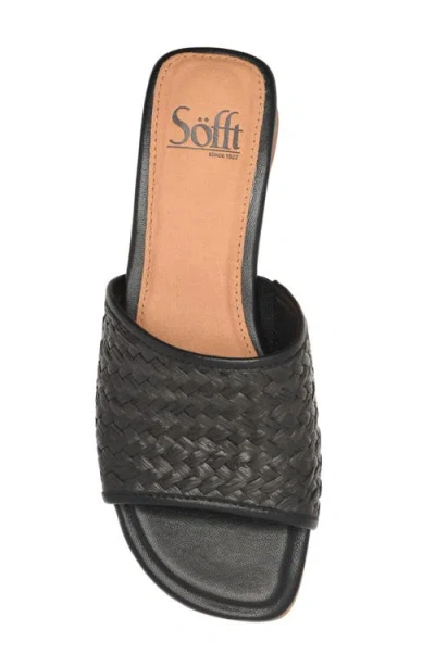 Söfft Sahara Slide Sandal In Black