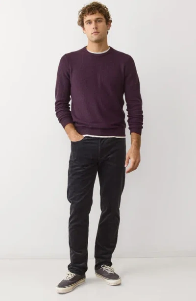 Marine Layer Textured Cotton Blend Crewneck Sweater In Red