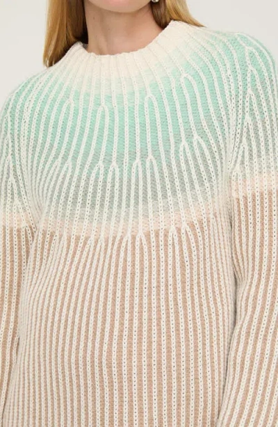 Lafayette 148 New York Rib Fair Isle Cotton, Wool & Cashmere Sweater In Multi