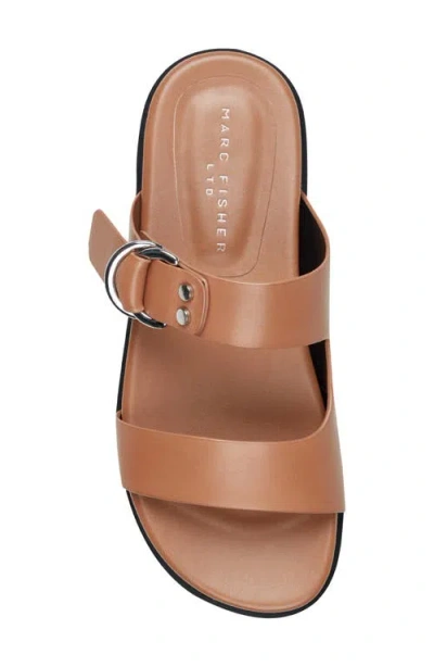 Marc Fisher Ltd Gia Slide Sandal In Brown