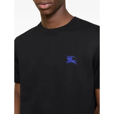 Burberry Crew Neck T Shirt Short Sleeves In Gray