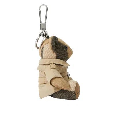 Burberry Thomas Trench-coat Teddy Bear Key-ring In Neutral
