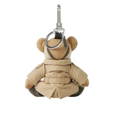 Burberry Thomas Trench-coat Teddy Bear Key-ring In Neutral