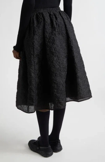 Cecilie Bahnsen Mala Grasmere Matelassé Skirt In Black