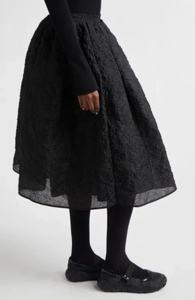 Cecilie Bahnsen Mala Grasmere Matelassé Skirt In Black