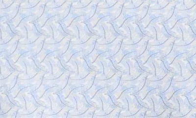 Bugatchi Milo Ooohcotton® Abstract Print Short Sleeve Button-up Shirt In Blue