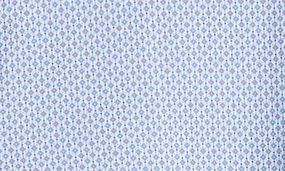 Bugatchi Devon Ooohcotton® Geo Print Button-up Shirt In Blue