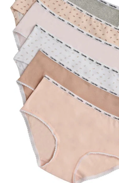 Calvin Klein Kids' 6-pack Hipster Briefs In Multi