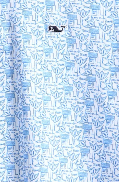 Vineyard Vines Kids' Print Polo In Blue