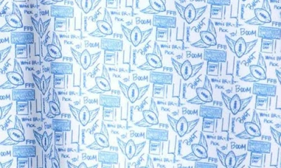 Vineyard Vines Kids' Print Polo In Blue