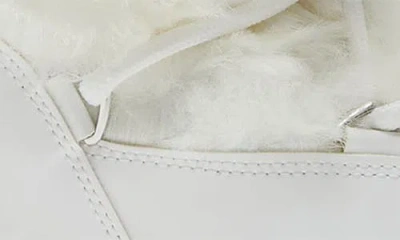 Moon Boot Ltrack Monaco Faux Fur-trimmed Shell And Faux Leather Snow Boots In White