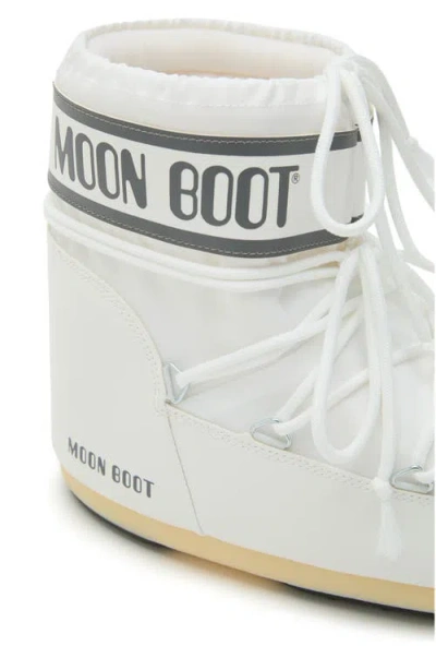 Moon Boot Icon Low Nylon White Snow Boot In White