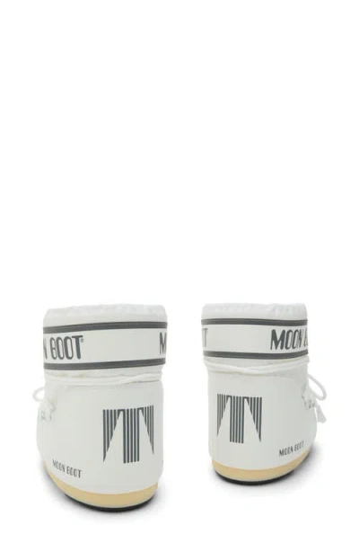 Moon Boot Icon Low Nylon White Snow Boot In White