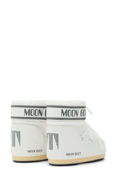 Moon Boot Icon Low Nylon White Snow Boot In White