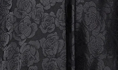 Blondie Nites Jaquard Strapless Gown In Black