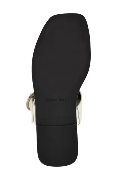 Calvin Klein Meritt Slide Sandal In White