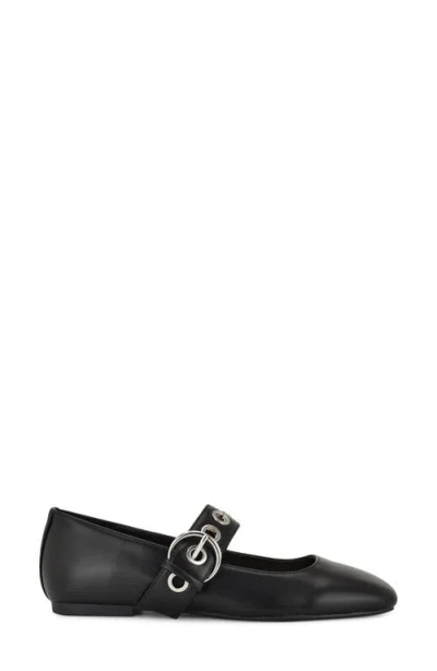 Nine West Kebba Mary Jane Flat In Black