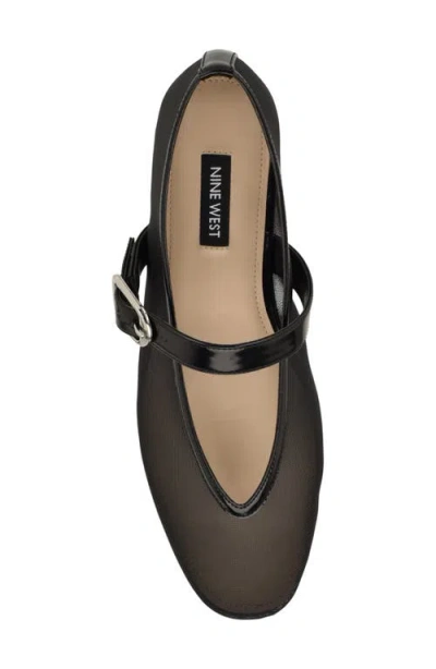 Nine West Vanceen Mary Jane Flat In Black