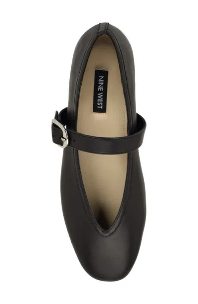 Nine West Vancee Mary Jane Flat In Black