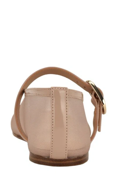Nine West Vanceen Mary Jane Flat In Neutral