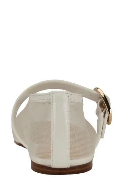 Nine West Vanceen Mary Jane Flat In Transparent